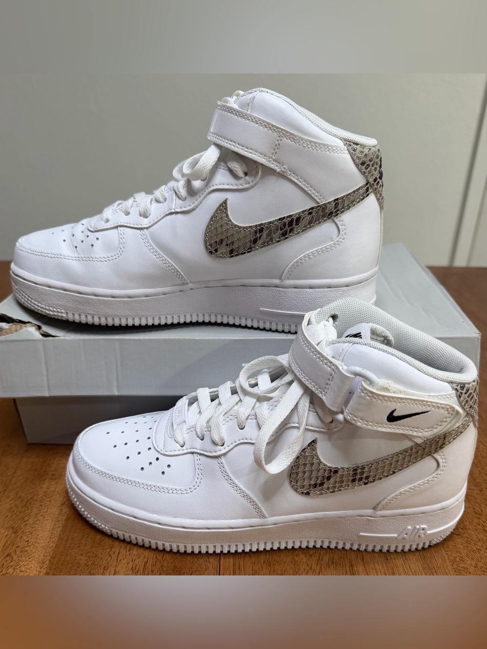Nike - Women’s Air Force 1 07 Mid White/Sanddrift-Black | #DD9625-101 | Size 7.5